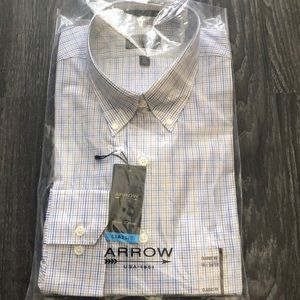Arrow classic fit wrinkle free dress shirt